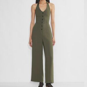 Aritzia Wilfred Halter Jumpsuit - Light Olive - Size 6